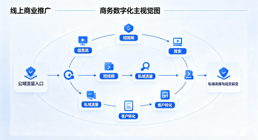 越城区线上商业推广怎么做？全域流量闭环搭建与低成本转化实战指南